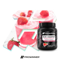 Proteína WP Master Fresa Proteínas  de Suero de Leche y Soya 500 g 10 porciones