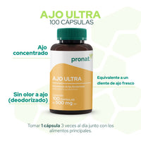 Ajo Ultra 100 cápsulas - Pronat