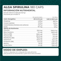 Alga Spirulina 180 cápsulas - Pronat