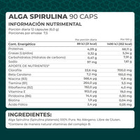 Alga Spirulina 90 cápsulas - Pronat
