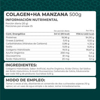 Colagen + Ha (Colágeno y Ácido Hialurónico) Manzana Verde polvo 500 g - Pronat