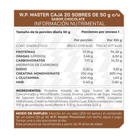 Sobres de Proteína Caja WP Master 20 sobres de 50g c/u 20 porciones