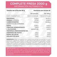 Proteína Complete Sabor Fresa 2 kg 33 porciones