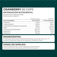 Cranberry 60 cápsulas. - Pronat
