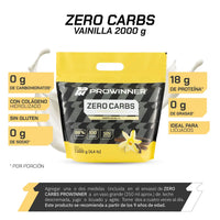 Proteína Zero Carbs, Proteína Sin Carbohidratos Vainilla 2 kg 100 porciones