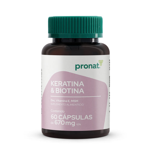 Keratina & Biotina 60 Cápsulas- Pronat