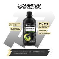Pre Workout L-Carnitina 560ml Sabor Lima Limón 112 porciones