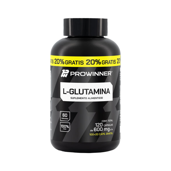 Post entreno L-Glutamina 120 Cápsulas 60 porciones