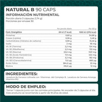 Natural B 90 cápsulas - Pronat