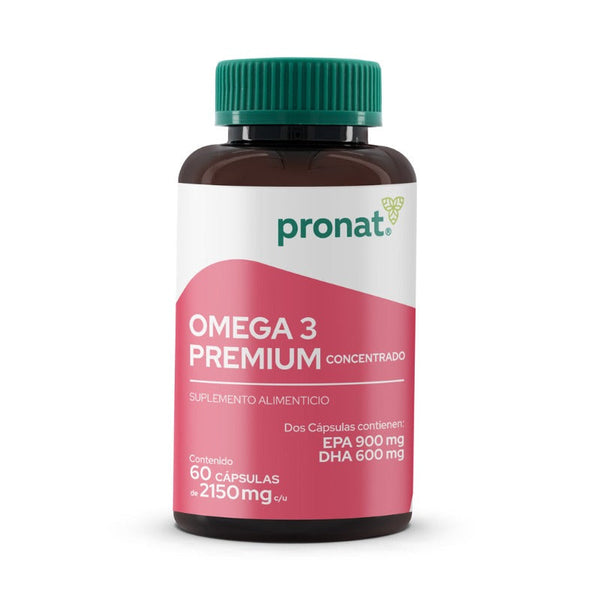 Omega 3 Premium Concentrado – 1500 mg EPA + DHA por porción | 60 cápsulas | Pronat