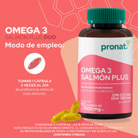 Salmón Plus (Omega 3) DUO  180 cápsulas - Pronat