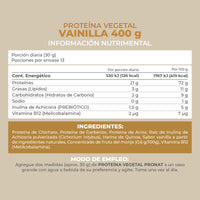 Proteína Vegetal Vainilla 400g - Pronat
