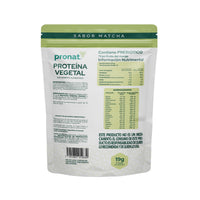 Proteína Vegetal sabor Matcha 400g - Pronat