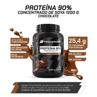 Proteína 90% Soya Sabor Chocolate 1.2 Kg 40 porciones