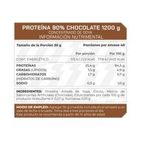 Proteína 90% Soya Sabor Chocolate 1.2 Kg 40 porciones