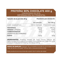 Proteína 90%, Sabor Chocolate 400 g 13 porciones