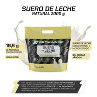 Proteína de Suero de Leche Concentrado Sabor Natural 2 kg 80 porciones