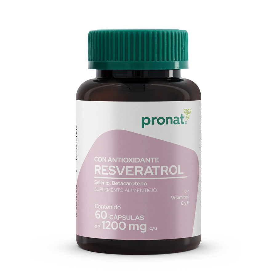 RESVERATROL con antioxidante 60 cápsulas - Pronat